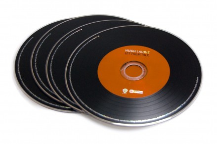 hugh-laurie 'Let them talk' Vinyl-style screen-printed CDs